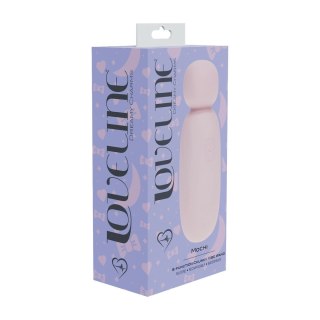 Mochi Mini Chunky Wand Pink - kompaktowy masażer silikonowy 8 trybow