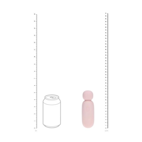 Mochi Mini Chunky Wand Pink - kompaktowy masażer silikonowy 8 trybow