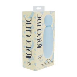 Mochi Mini Chunky Wand Vibrator Blue - kompaktowy masażer silikonowy