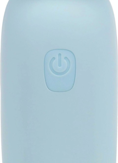 Mochi Mini Chunky Wand Vibrator Blue - kompaktowy masażer silikonowy
