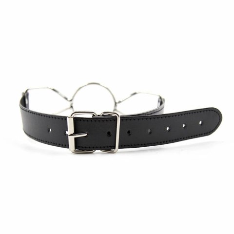 OHMAMA FETISH - Knebel pająkowy M, PVC/żelazo, 4,5 cm, czarny