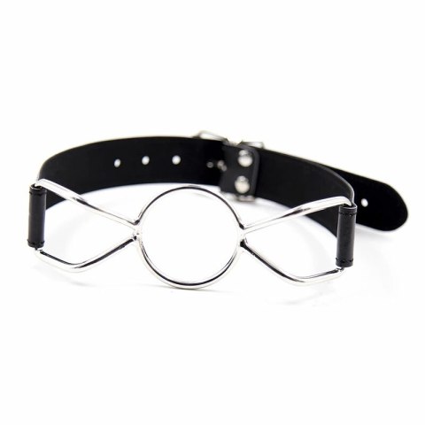 OHMAMA FETISH - Knebel pająkowy M, PVC/żelazo, 4,5 cm, czarny