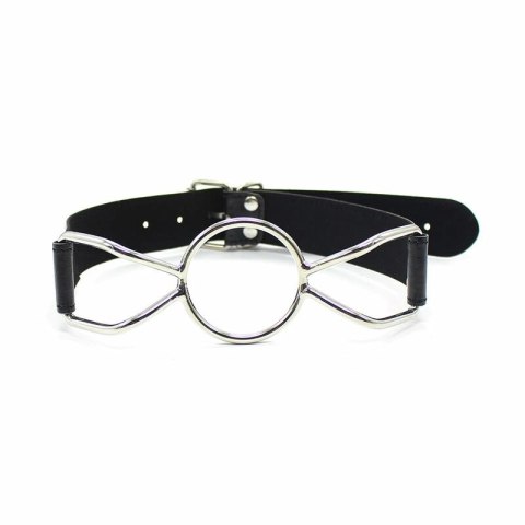 OHMAMA FETISH - Knebel pająkowy M, PVC/żelazo, 4,5 cm, czarny
