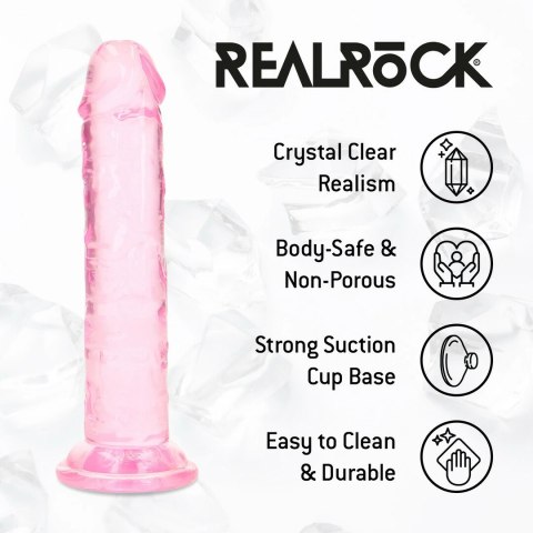 REALROCK Crystal Clear model 5 12,7 cm rożowy - anatomiczny kształt