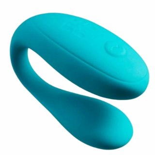 ROMP Join - turkusowy pierścień wibrujący dla par, silikonowy, USB