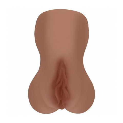 Raw Velvet Vice TPE Large - anatomiczna maszyna intymna 335g brązowa