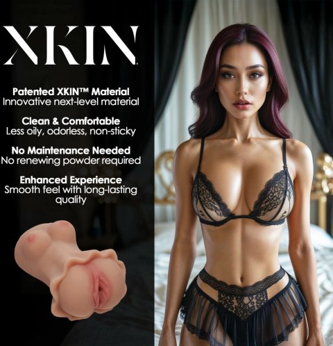 Secret Affairs Ambered Enchantress Amara TPE Large Tan 378g - anatomiczna maszyna intymna