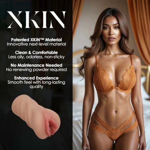 Secret Affairs Celeste TPE Medium Tan - kompaktowa maszyna intymna 199g