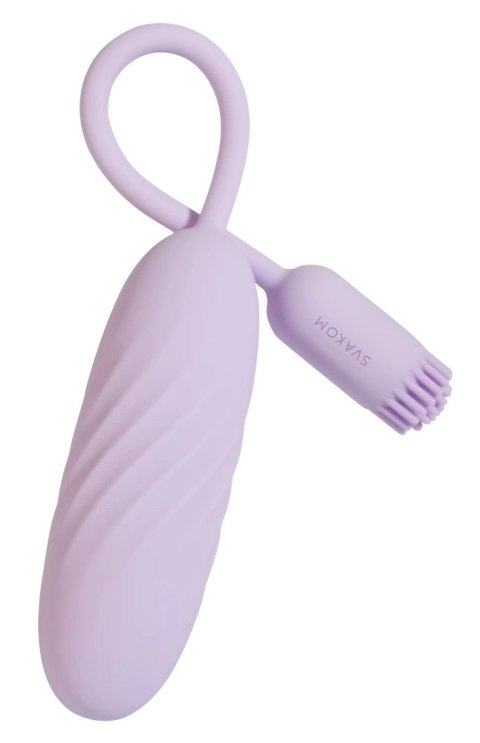 Svakom Plume Pastel Lilac - elastyczny model z aplikacją, silikon