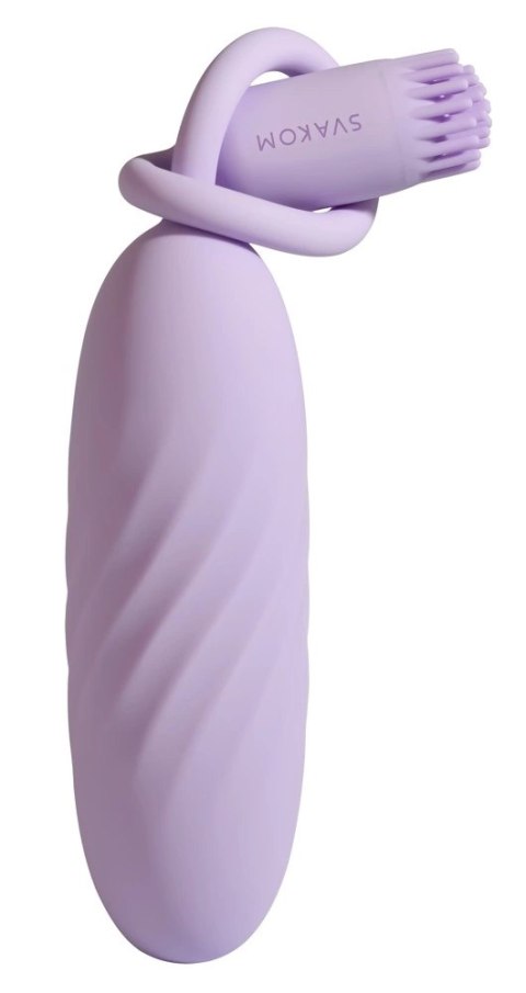 Svakom Plume Pastel Lilac - elastyczny model z aplikacją, silikon