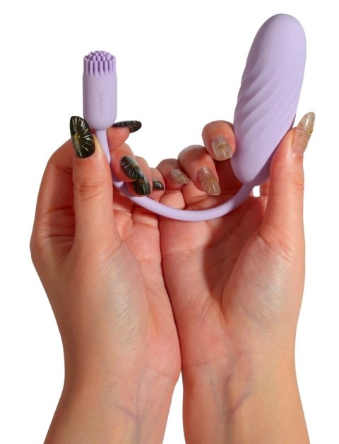Svakom Plume Pastel Lilac - elastyczny model z aplikacją, silikon