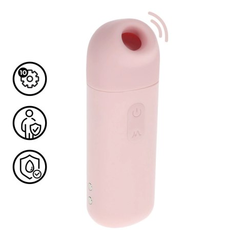Sweetie AirTap Vibrator Pink - kompaktowy model 2w1, 15 trybow pracy