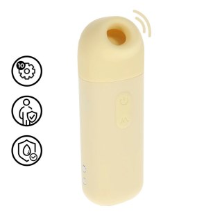 Sweetie AirTap Vibrator żołty - kompaktowy model 2w1 z 15 trybami