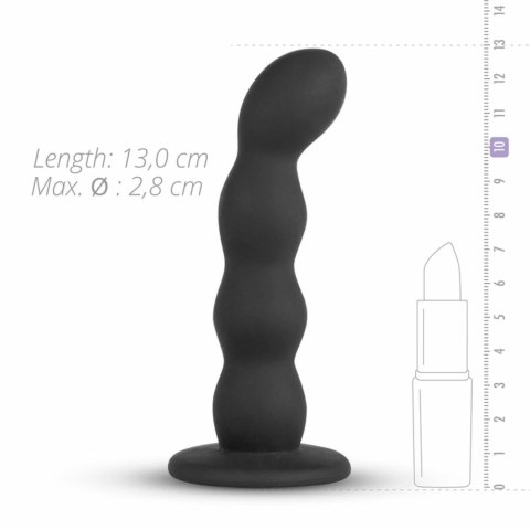 Teazers Silicone Strap-On Set Czarny - Zestaw z regulowaną uprzężą