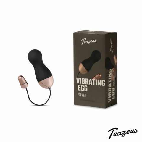 Teazers Vibrating Egg Black - bezprzewodowe jajko wibrujące, 10 trybow