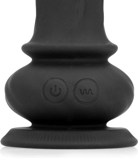 Vibrating Realistic Wave Rider Black - silikonowy model z wibracją, czarny