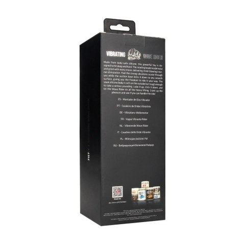 Vibrating Wave Rider Black - silikonowy model z funkcją rotacji i wibracji