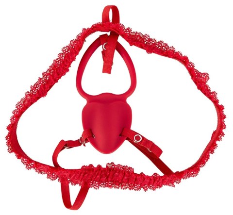 You2Toys Strap-On Lay-On Vibe zestaw z pilotem, silikon, czarny