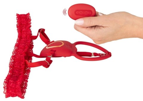 You2Toys Strap-On Lay-On Vibe zestaw z pilotem, silikon, czarny