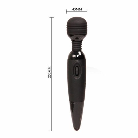 BAILE Power Wand - kompaktowy masażer czarny, mocny, silikonowy