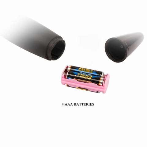 BAILE Power Wand - kompaktowy masażer czarny, mocny, silikonowy