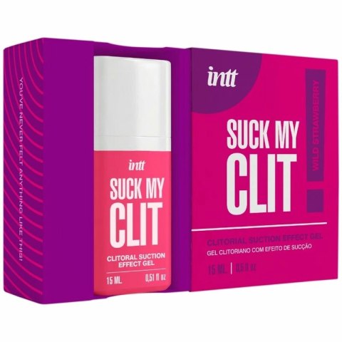 INTT SUCK MY CLIT żel intymny z efektem ssania, poziomka, 15 ml