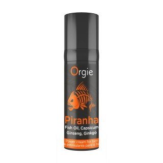 Piranha Power Cream For Him 15 ml - krem z ekstraktem z żeń-szenia i miłorzębu