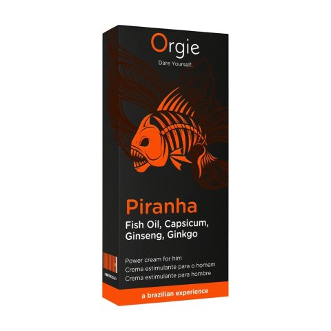 Piranha Power Cream For Him 15 ml - krem z ekstraktem z żeń-szenia i miłorzębu