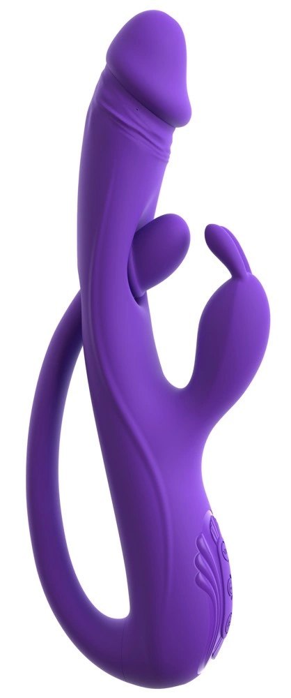 Sweet Smile Rabbit Vibe model G-Spot/Ana, silikonowy, 23 cm, fioletowy