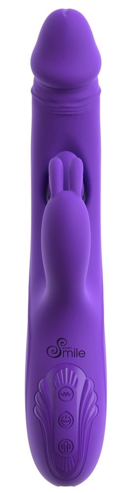Sweet Smile Rabbit Vibe model G-Spot/Ana, silikonowy, 23 cm, fioletowy