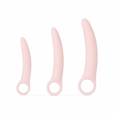 Teazers Dilator Set 3 sztuki silikonowy rożowy - stopniowany rozmiar