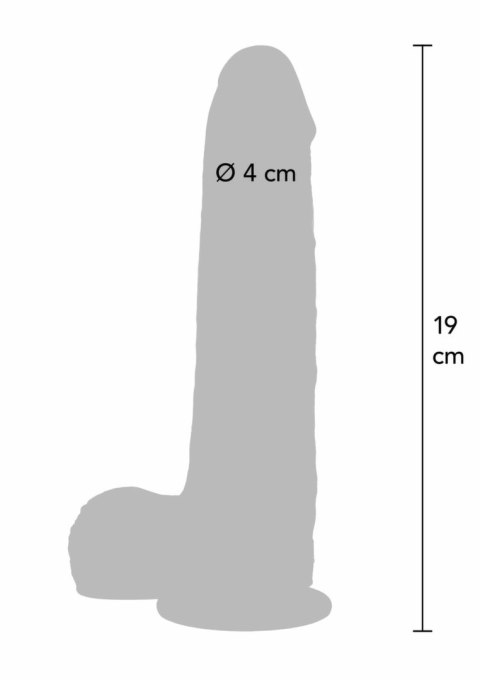 ToyJoy Foreskin Dildo model silikonowy 20 cm z ruchomą powłoką i wibracjami