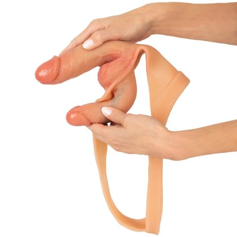 You2Toys Double Penis Thong - podwojny system intymny z Liquid Silicone