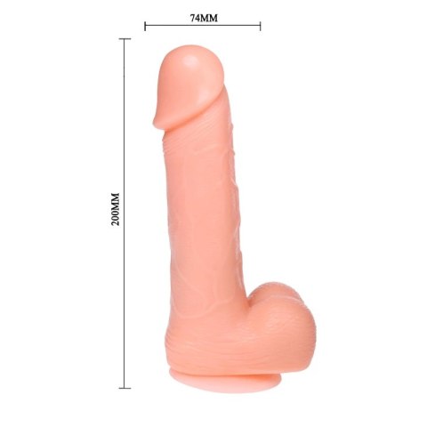 BAILE Dong Wibracje i Obrot 20 cm - elastyczny model z przyssawką