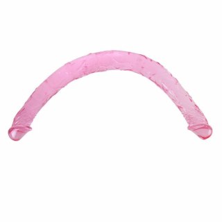 BAILE Double Dong 44,5 cm - elastyczny model dwustronny, rożowy