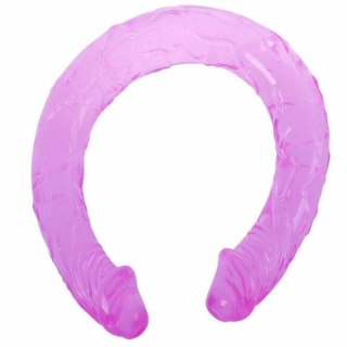 BAILE Double Dong liliowy 44,5 cm - elastyczny model dwustronny