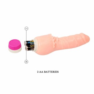 BAILE FALE - Model wibracyjny 19,5 cm, naturalny kolor, regulacja