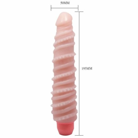 BAILE Flexi Vibe Spiralny wibrator elastyczny 19,5 cm cielisty