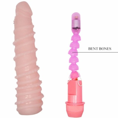BAILE Flexi Vibe Spiralny wibrator elastyczny 19,5 cm cielisty