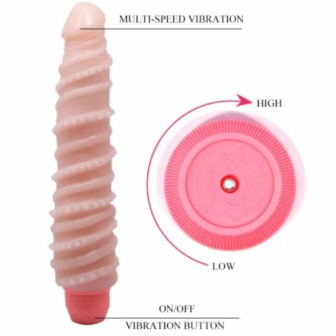 BAILE Flexi Vibe Spiralny wibrator elastyczny 19,5 cm cielisty