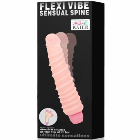 BAILE Flexi Vibe Spiralny wibrator elastyczny 19,5 cm cielisty