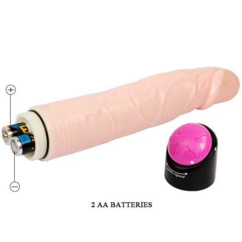 BAILE Kolorowy masażer intymny z rotacją i wibracją 24 cm