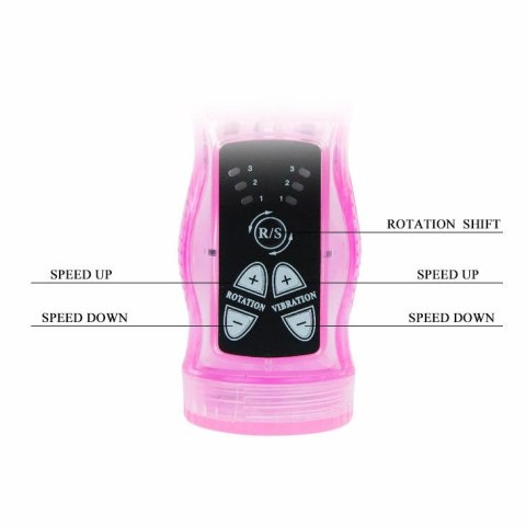 BAILE MINI KROLIK Intymny Miłośnik Liliowy 23cm wodoodporny żelowy