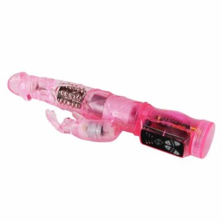 BAILE Superstymulator Mini Krolik Rożowy - 20 trybow, żelatyna, 21,5 cm