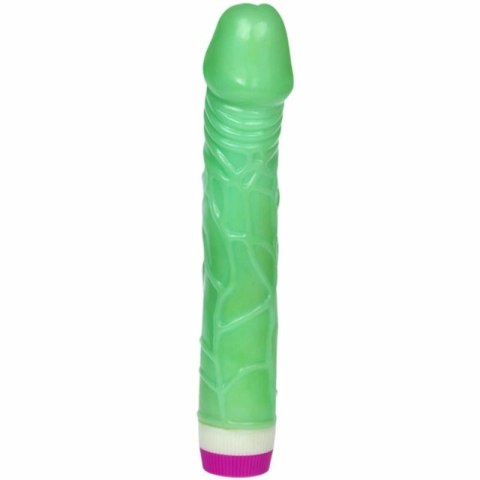 BAILE Wibrator Fale Przyjemności 23 cm zielony wielostopniowy