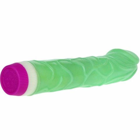 BAILE Wibrator Fale Przyjemności 23 cm zielony wielostopniowy