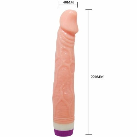 BAILE Wibrator model realistyczny 22 cm, wielostopniowa regulacja, cielisty
