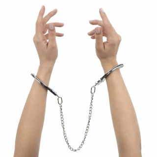 Bedroom Fantasies Metal Handcuffs Srebrne - wytrzymałe kajdanki stalowe