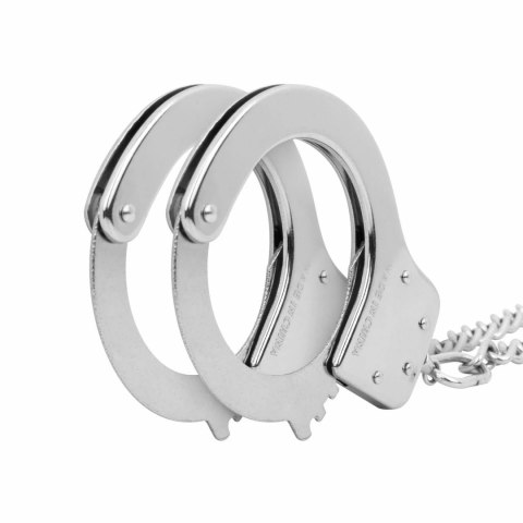 Bedroom Fantasies Metal Handcuffs Srebrne - wytrzymałe kajdanki stalowe