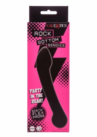 CalExotics Bendy Ecsta-Flex Probe silikonowy model elastyczny dwustronny czarny